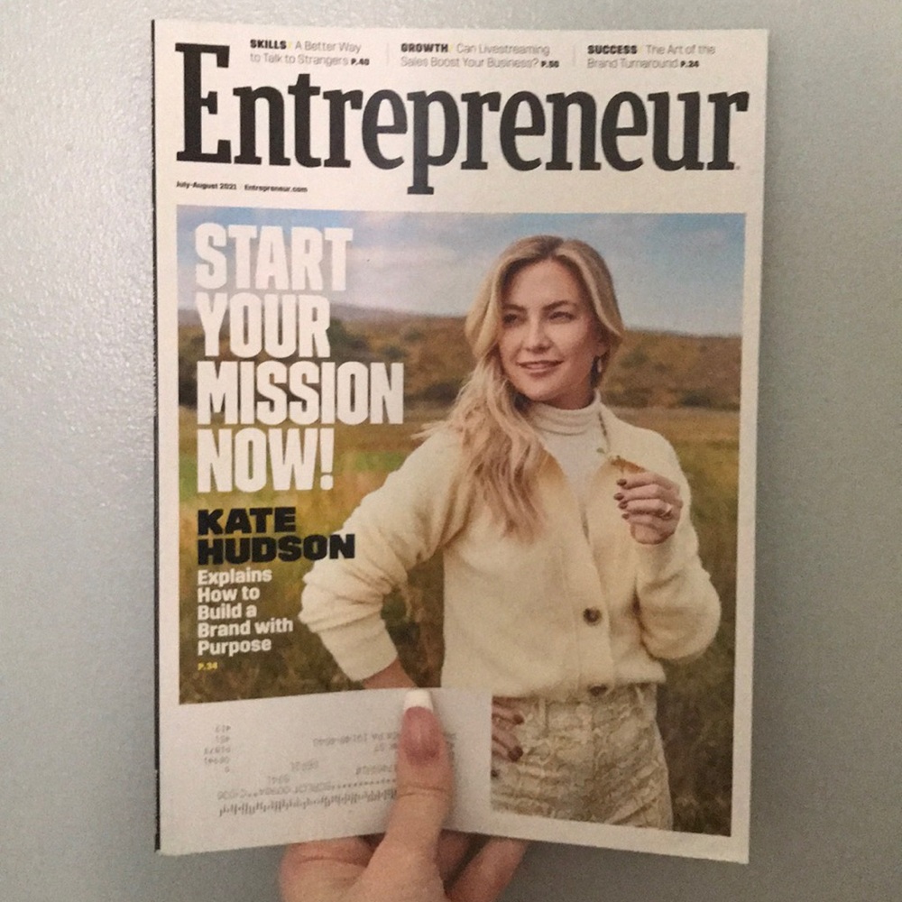 Entrepreneur Kate Hudson Magazine